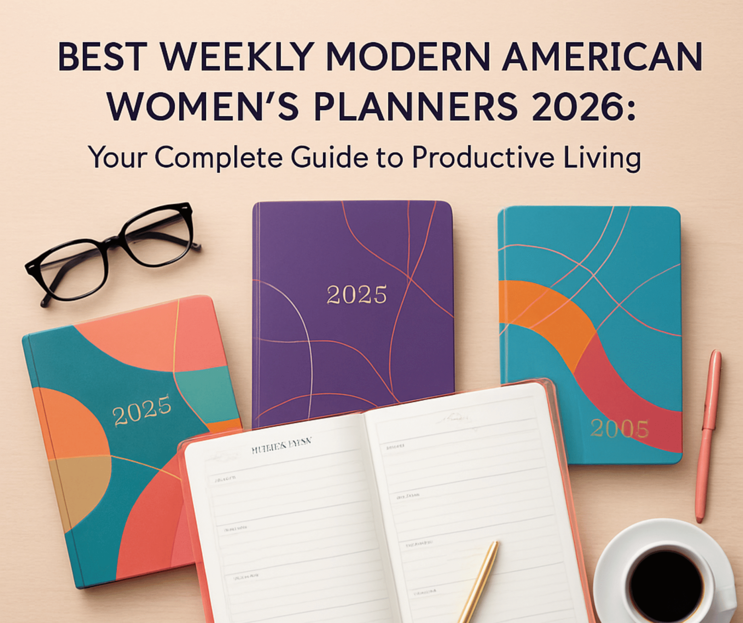 Best weekly modern American women's planners 2026 showing organized layouts and planning sections