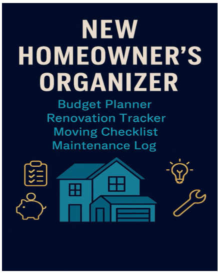 New Homeowner's Organizer Planner