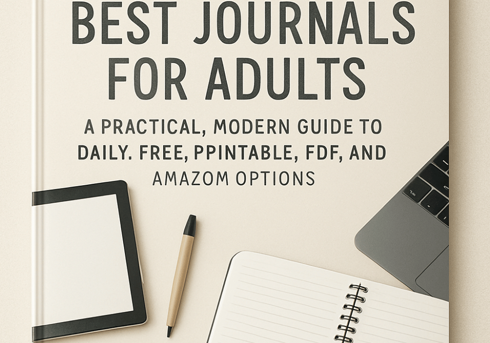 A collection of the best journals for adults including daily and guided options