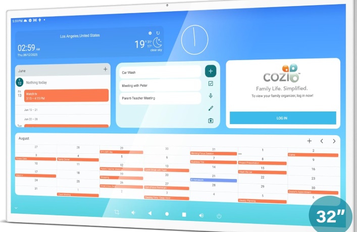Fiteye 32 inch digital planner wall mounted