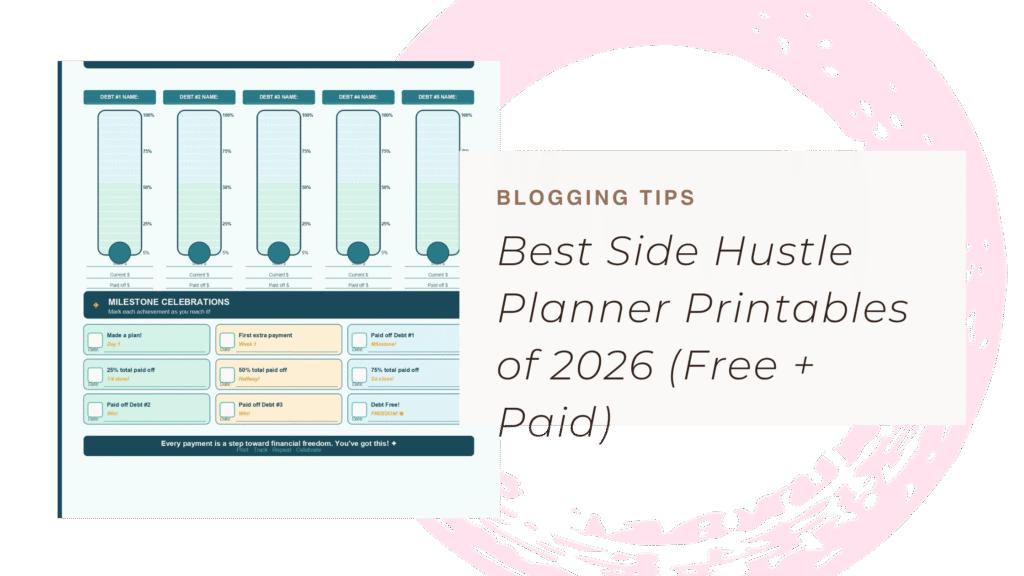 Best Side Hustle Planner Printables of 2026 (Free + Paid)