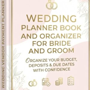Wedding planner book and organiser for bride and groom starts here