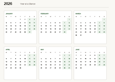 Free Digital Planner for iPad 2026 (PDF Download Included)