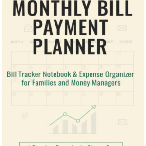 Bill Tracker Notebook & Expense Organizer for Families & Money Managers,Simple,Organized,Stress-free