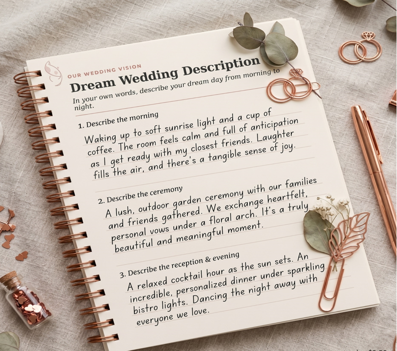 Wedding Notes Page