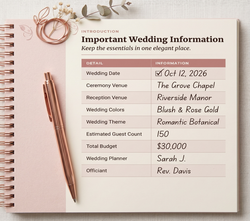 Wedding Planning Page Slide 15
