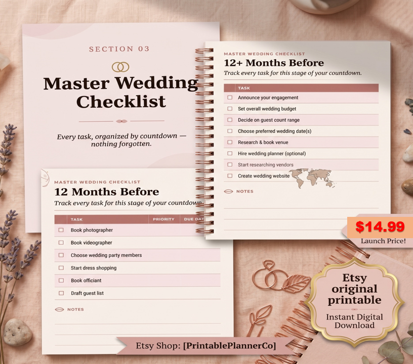 Wedding Timeline Page